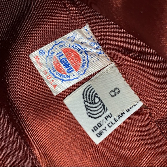 v i n t a g e :: Unique 70s Striped Wool Tweed Blazer ILGWU Union - Picture 8 of 14